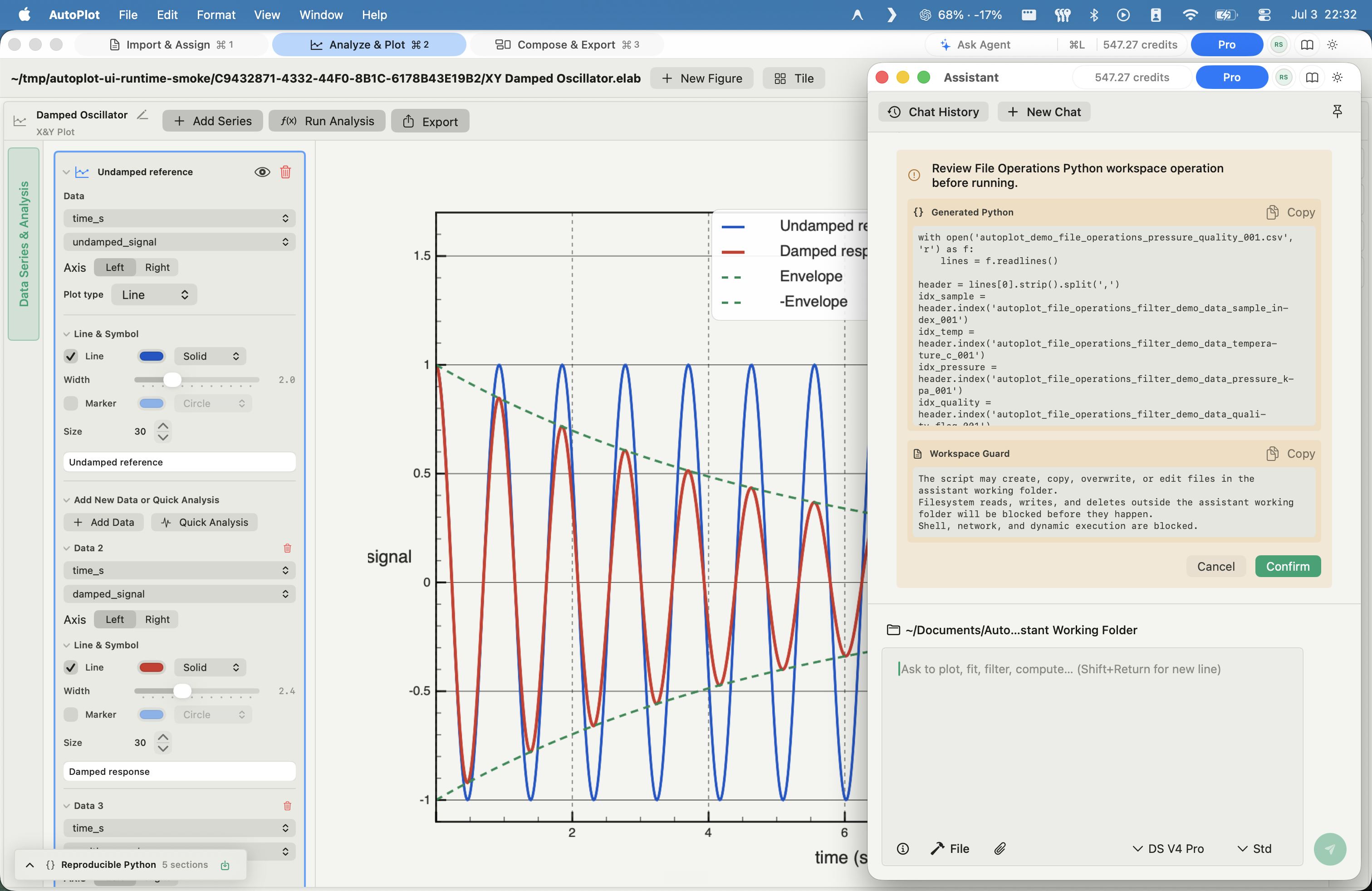 AutoPlot Assistant data wrangling screenshot